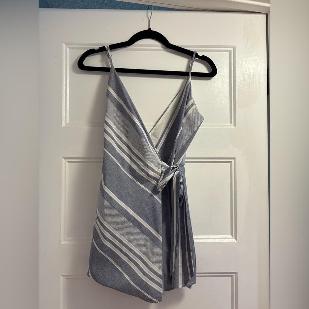 Striped Wrap Dress